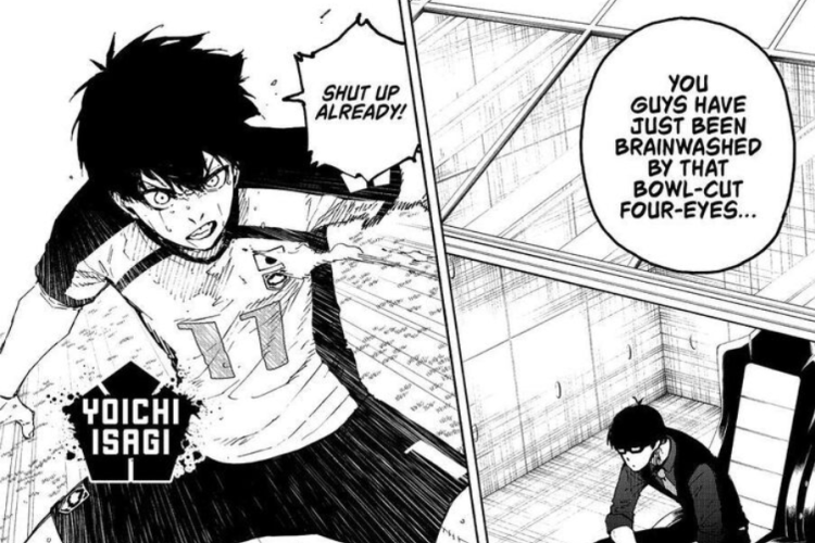 漫画「ブルーロック (BLUE LOCK)」339話ネタバレ考察、イサギがフルキックを行う