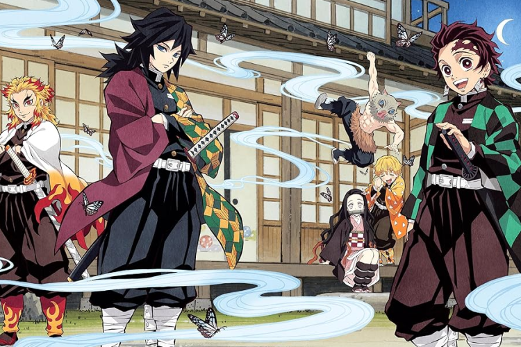 漫画鬼滅の刃『Demon Slayer』全章を読む方法、鬼殺隊のタンジロウと柱による悪魔の虐殺